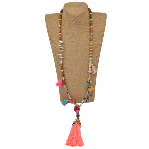 Colorful Fringe Necklace