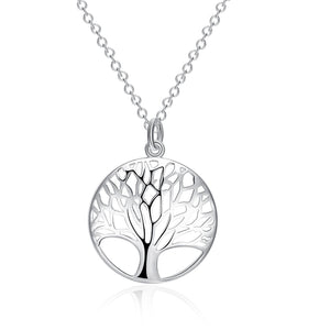 Retro Hollow Tree Shape Necklace