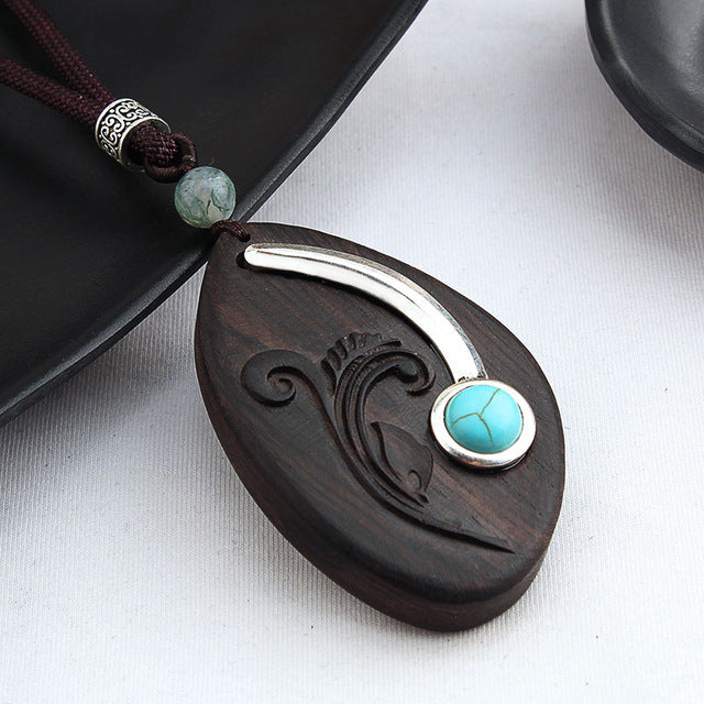 Black Sandalwood Wooden Necklaces