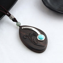 Load image into Gallery viewer, Black Sandalwood Wooden Necklaces