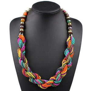 Handmade Small Beads Colorful Necklace