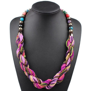 Handmade Small Beads Colorful Necklace