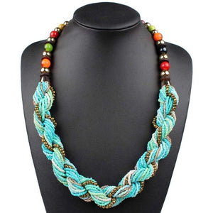 Handmade Small Beads Colorful Necklace