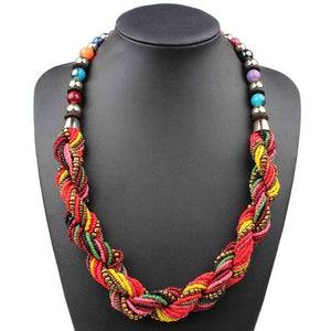 Handmade Small Beads Colorful Necklace