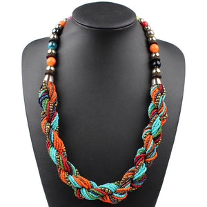 Handmade Small Beads Colorful Necklace