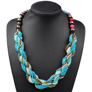 Handmade Small Beads Colorful Necklace