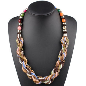 Handmade Small Beads Colorful Necklace