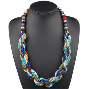 Handmade Small Beads Colorful Necklace