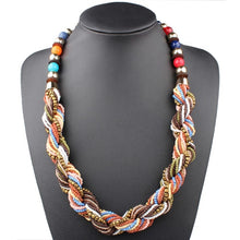 Load image into Gallery viewer, Handmade Small Beads Colorful Necklace