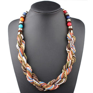 Handmade Small Beads Colorful Necklace