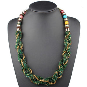 Handmade Small Beads Colorful Necklace