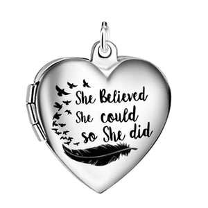She Believed She Could So She Did Girls Necklace