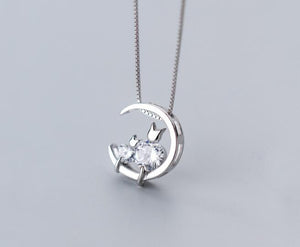 Mom &Child Kitten Cat Necklace