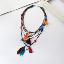 Load image into Gallery viewer, Bohemian Feather Necklaces