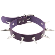 Load image into Gallery viewer, Collar With Spikes Rivets Necklace